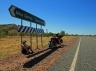 Little shade available on the Stuart Highway